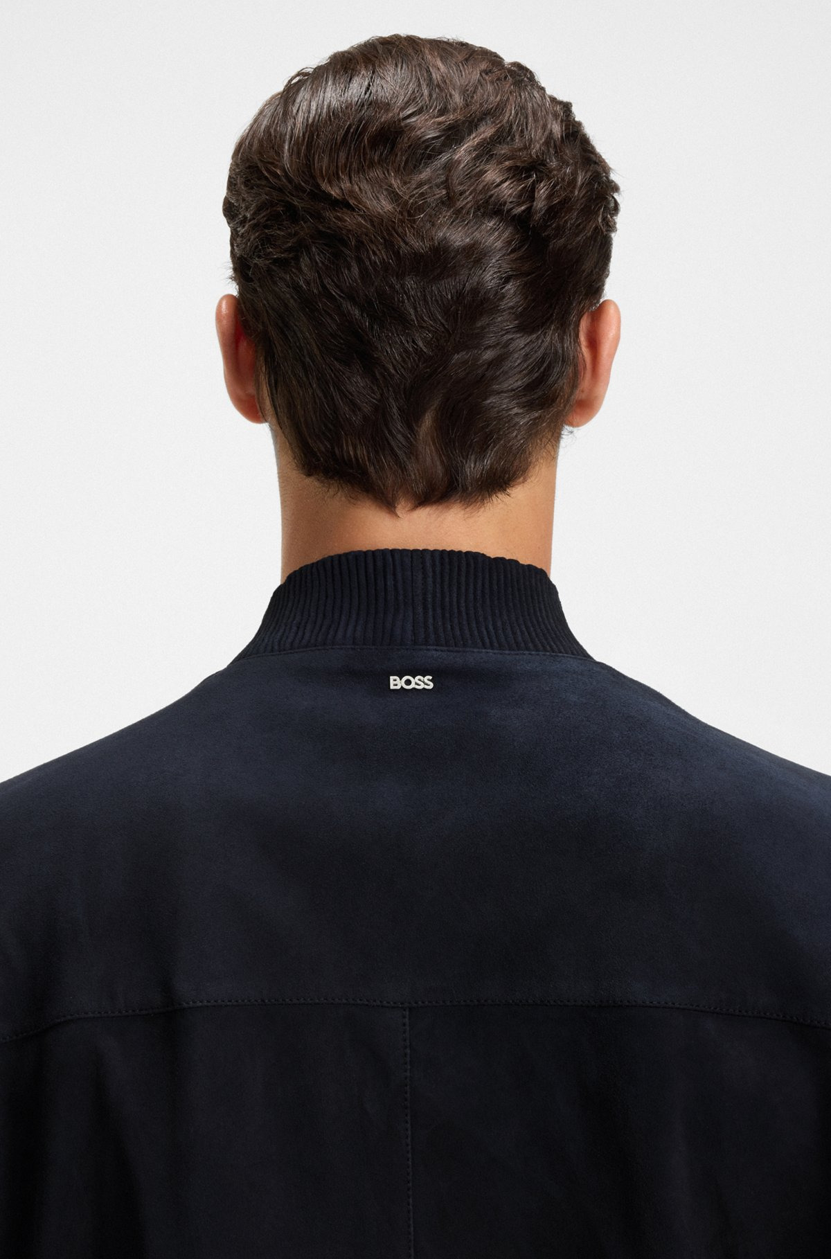 REGULAR-FIT BIKER JACKET IN METIS SUEDE - 6