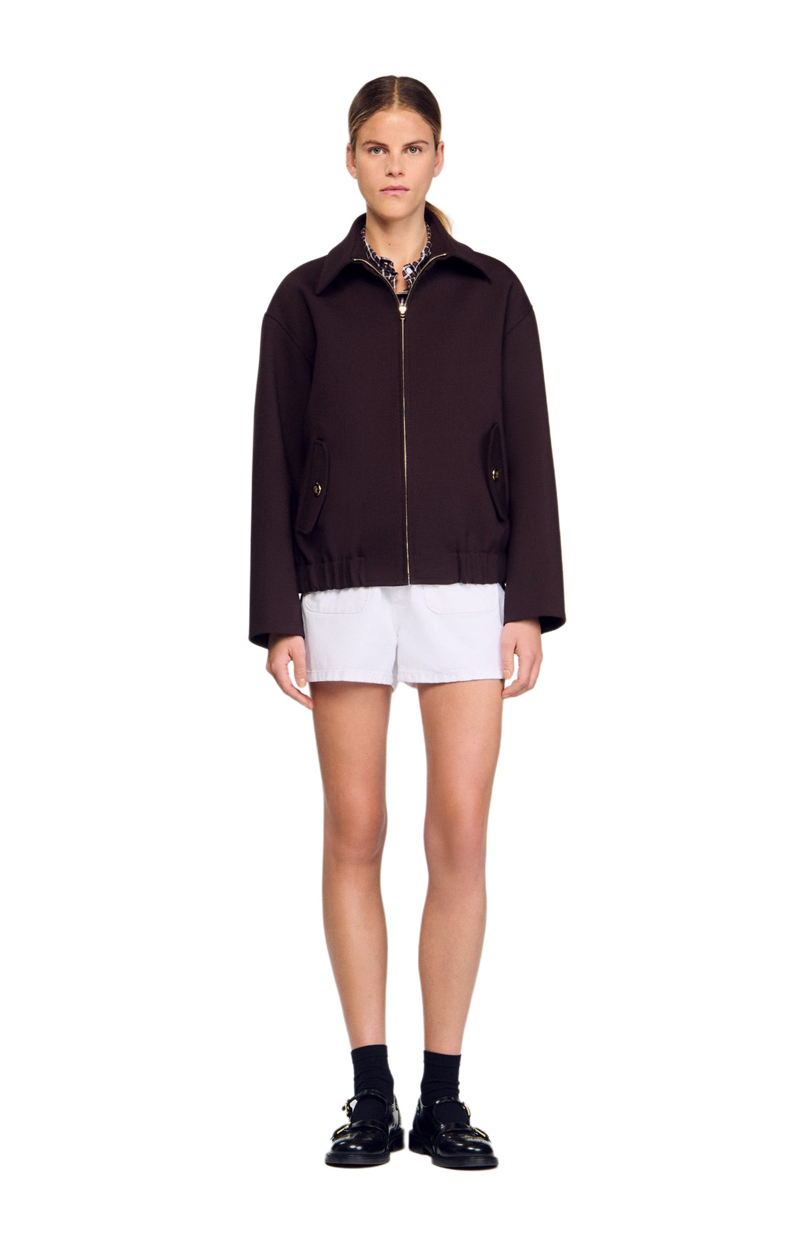 SANDRO Oversized jacket in Brown at Nordstrom - 2