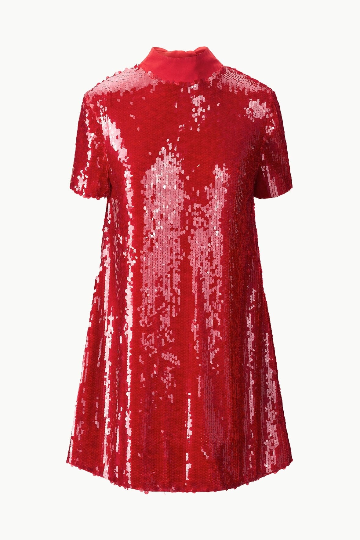 STAUD MINI ILANA DRESS POINSETTIA SEQUIN - 1