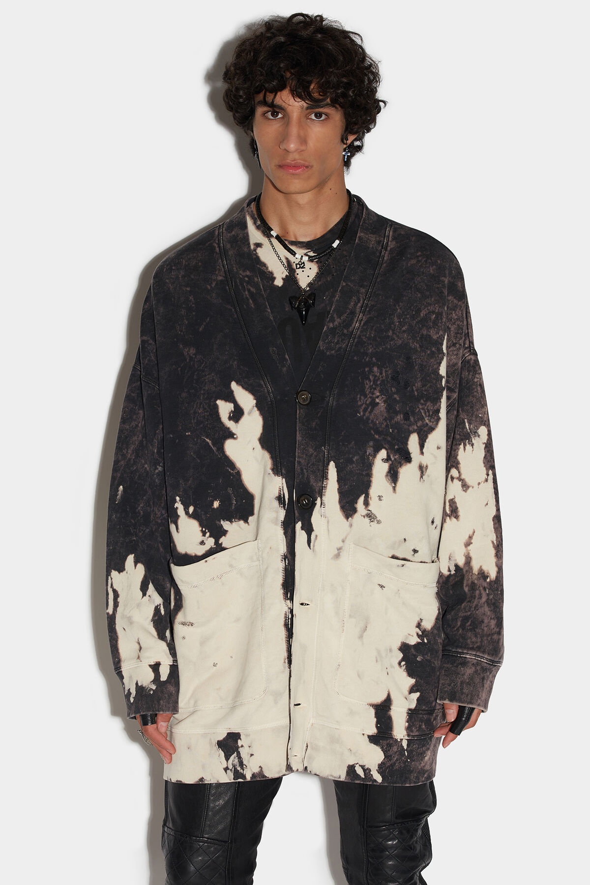 D2REVERSE TIE&DYED ZIP SWEATSHIRT - 3