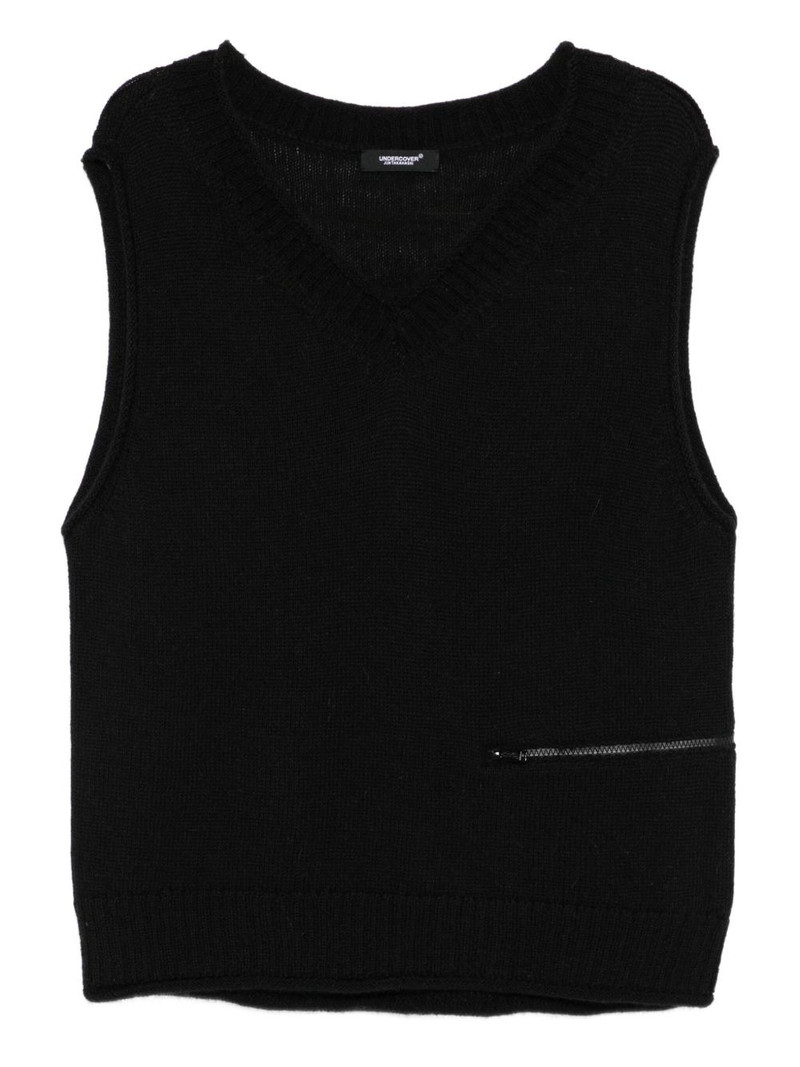 cashmere sleeveless sweater 1