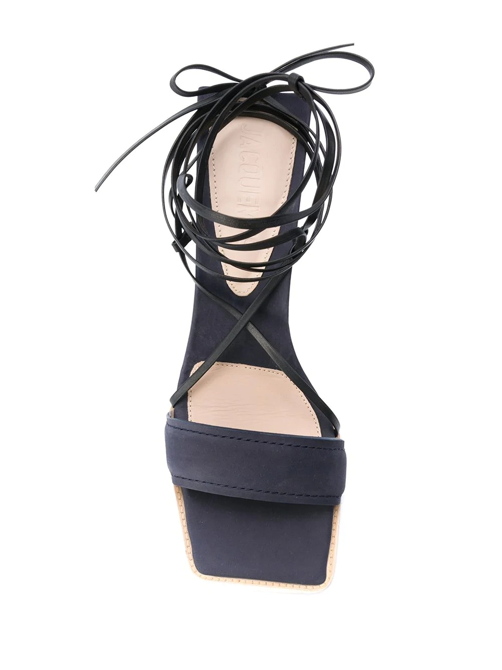 wrapped ankle sandals - 4