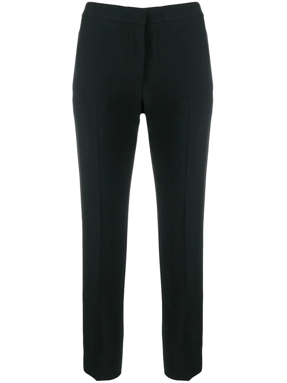 cropped leg cigarette trousers - 1