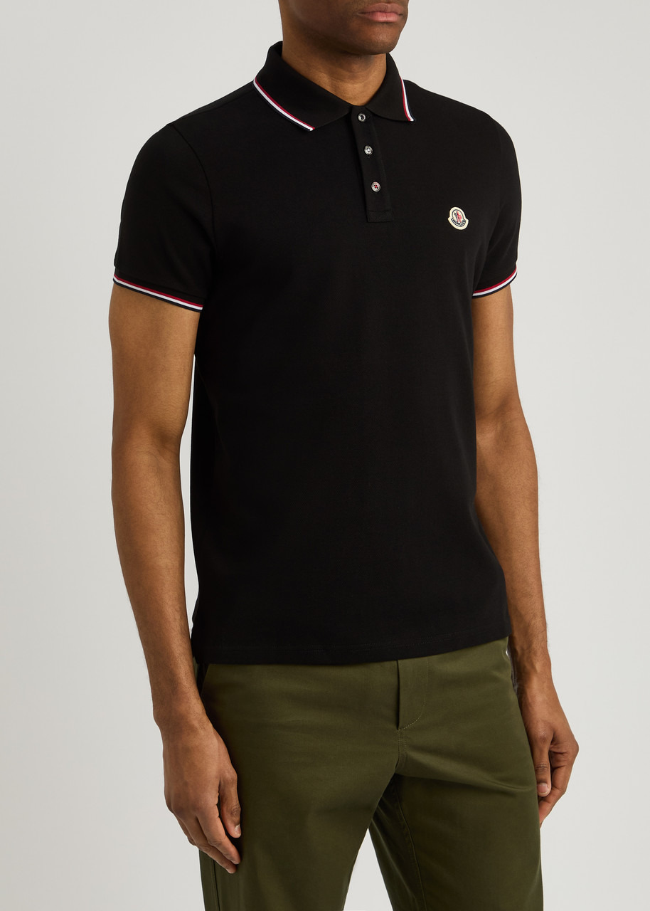 Moncler Logo-appliquéd Piqué Cotton Polo Shirt - 2
