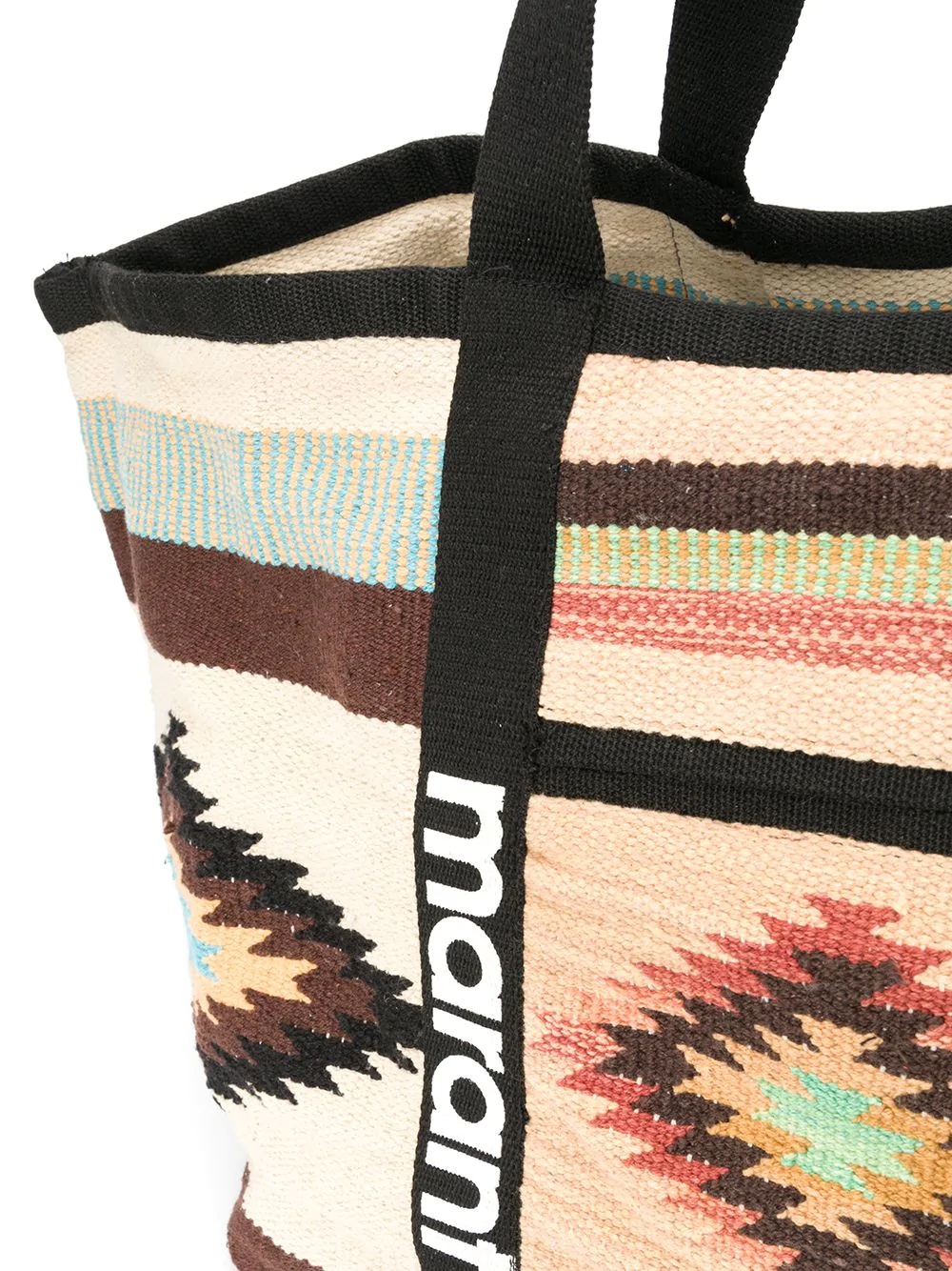 large embroidered tote bag - 4