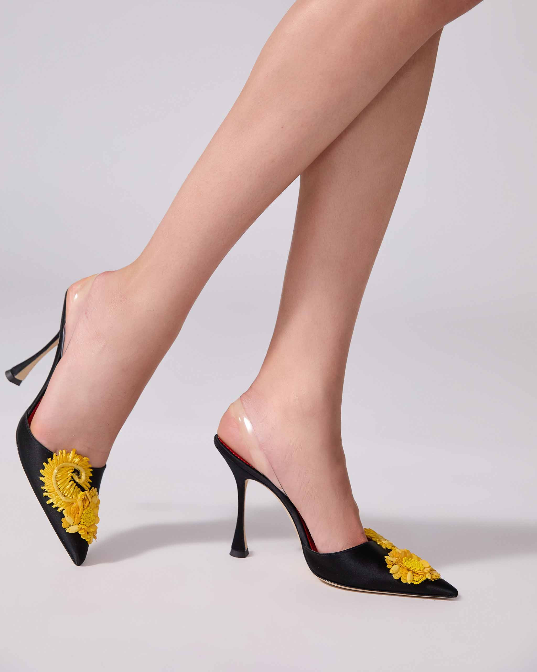 Embellished Kitten Heel Mule - 3