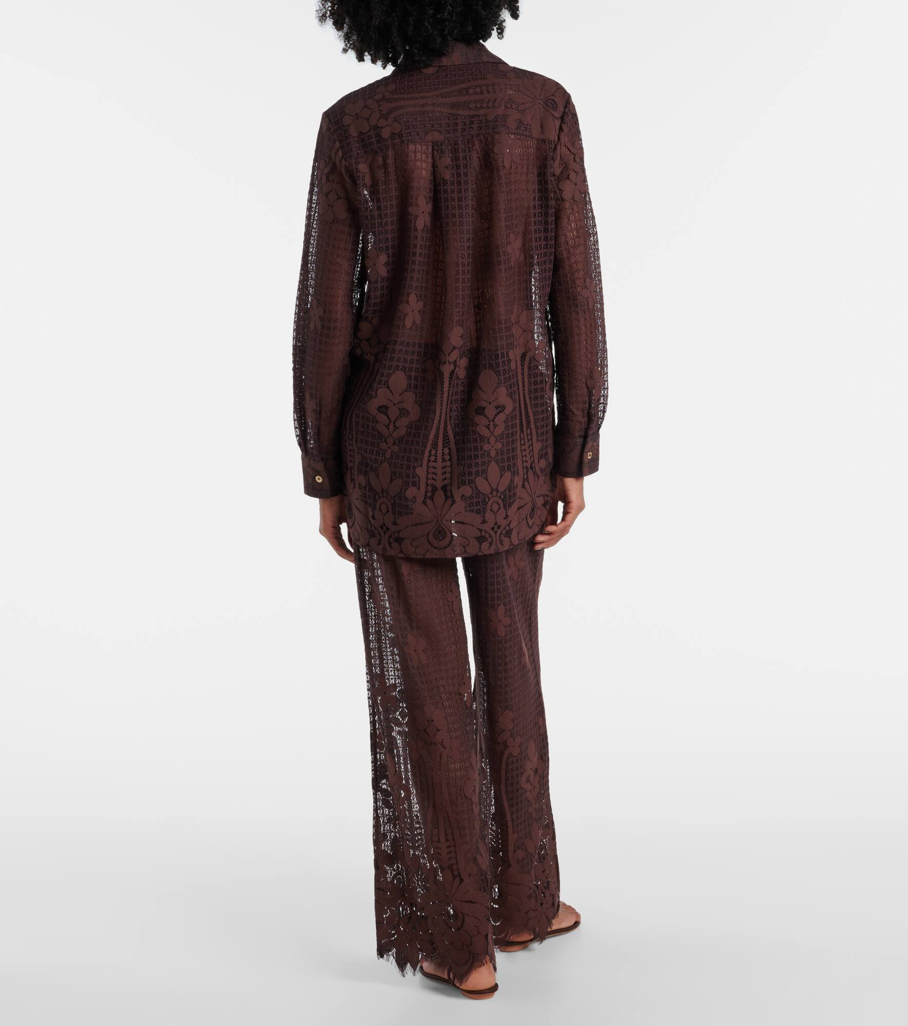 Daria cotton-blend lace top - 3