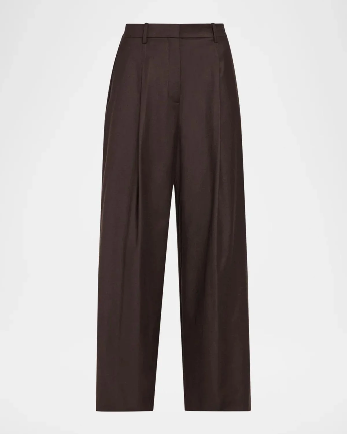Pleated Wide-Leg Trousers - 1