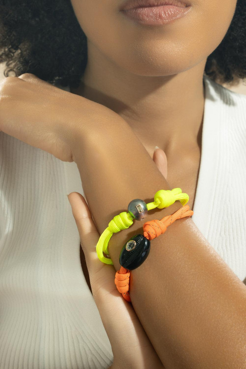 Lemon Quartz Pearl Classic Cowrie Yellow Bracelet 3