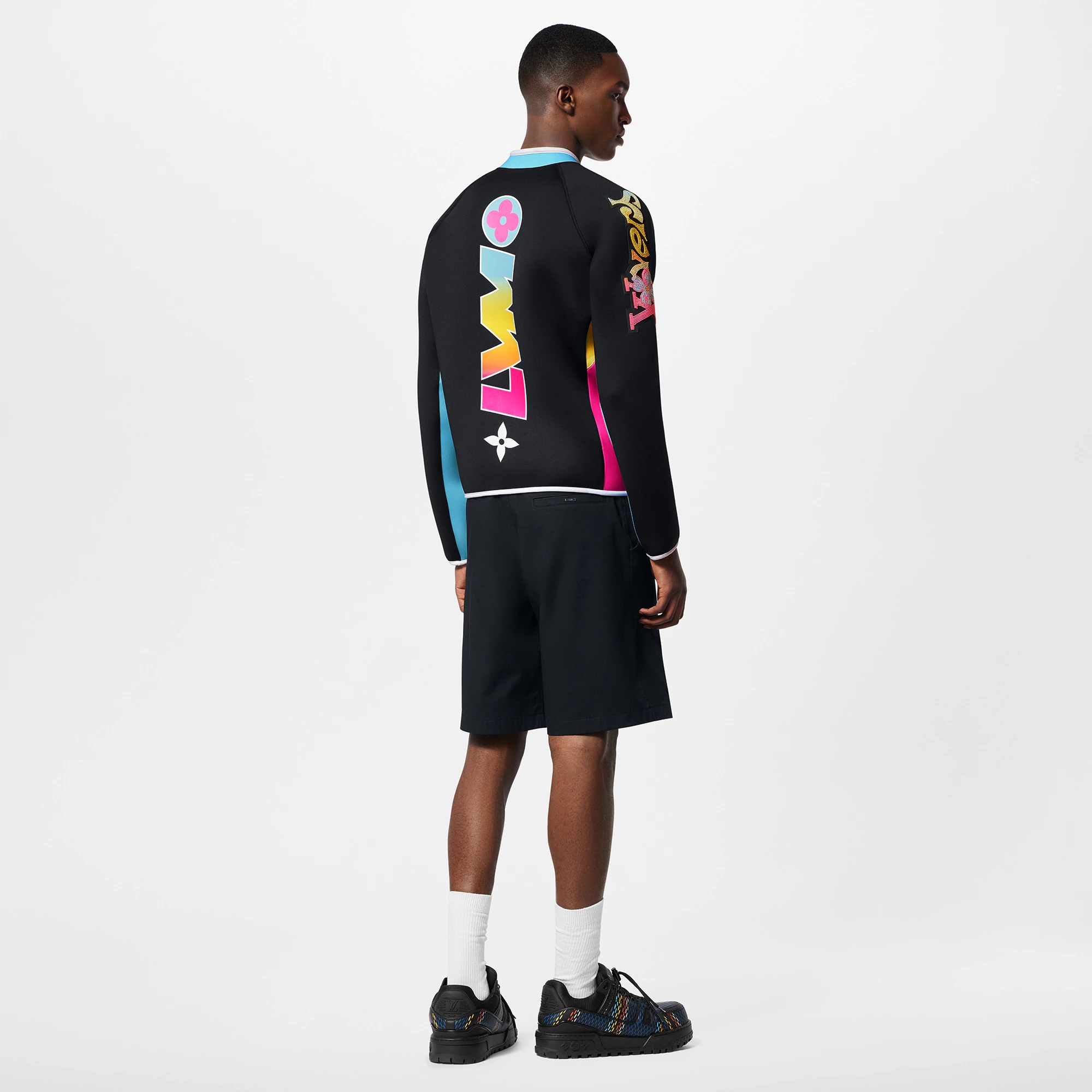 Embellished Neoprene Scuba Jacket - 3