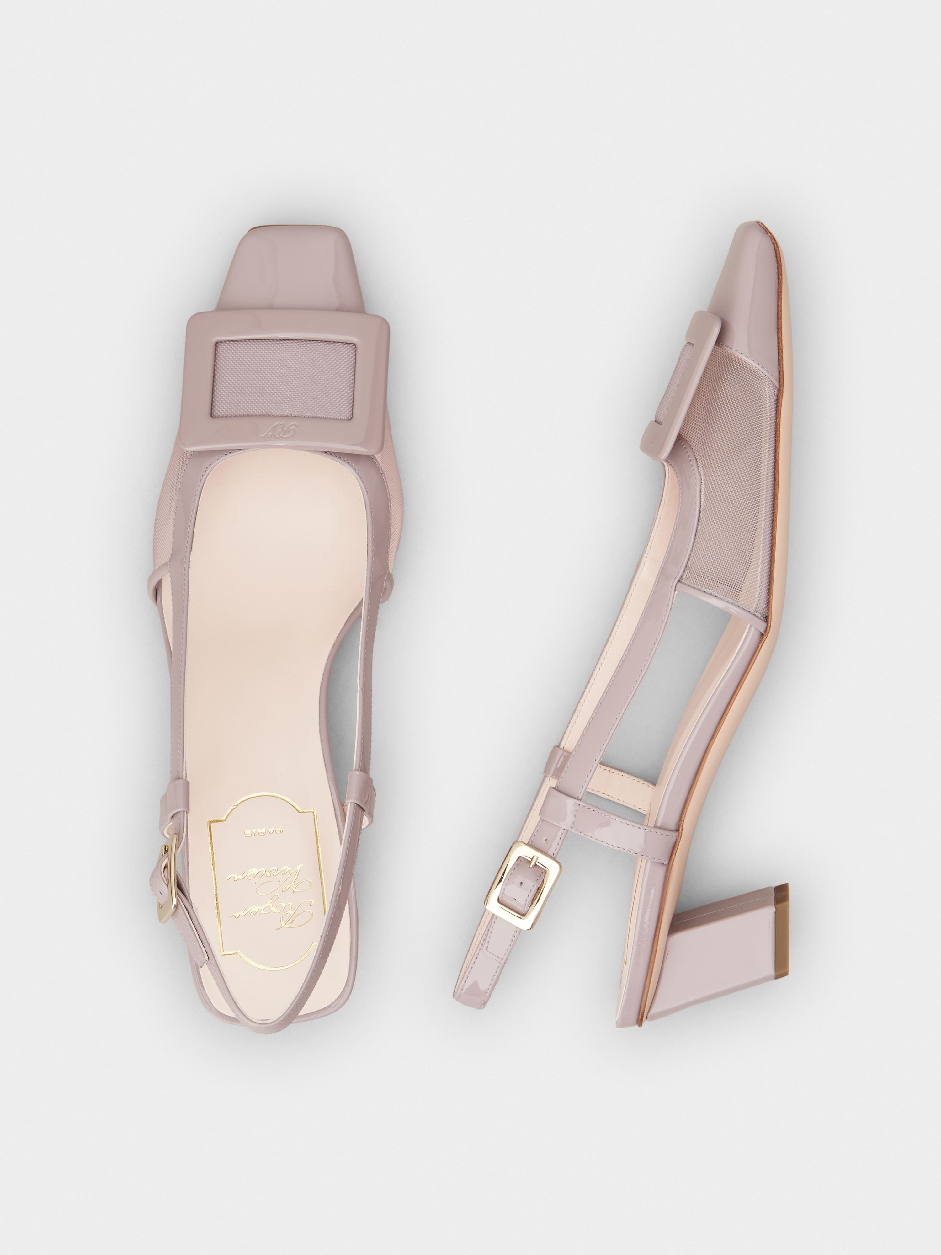 Belle Vivier Slingback Pumps in patent leather - 4