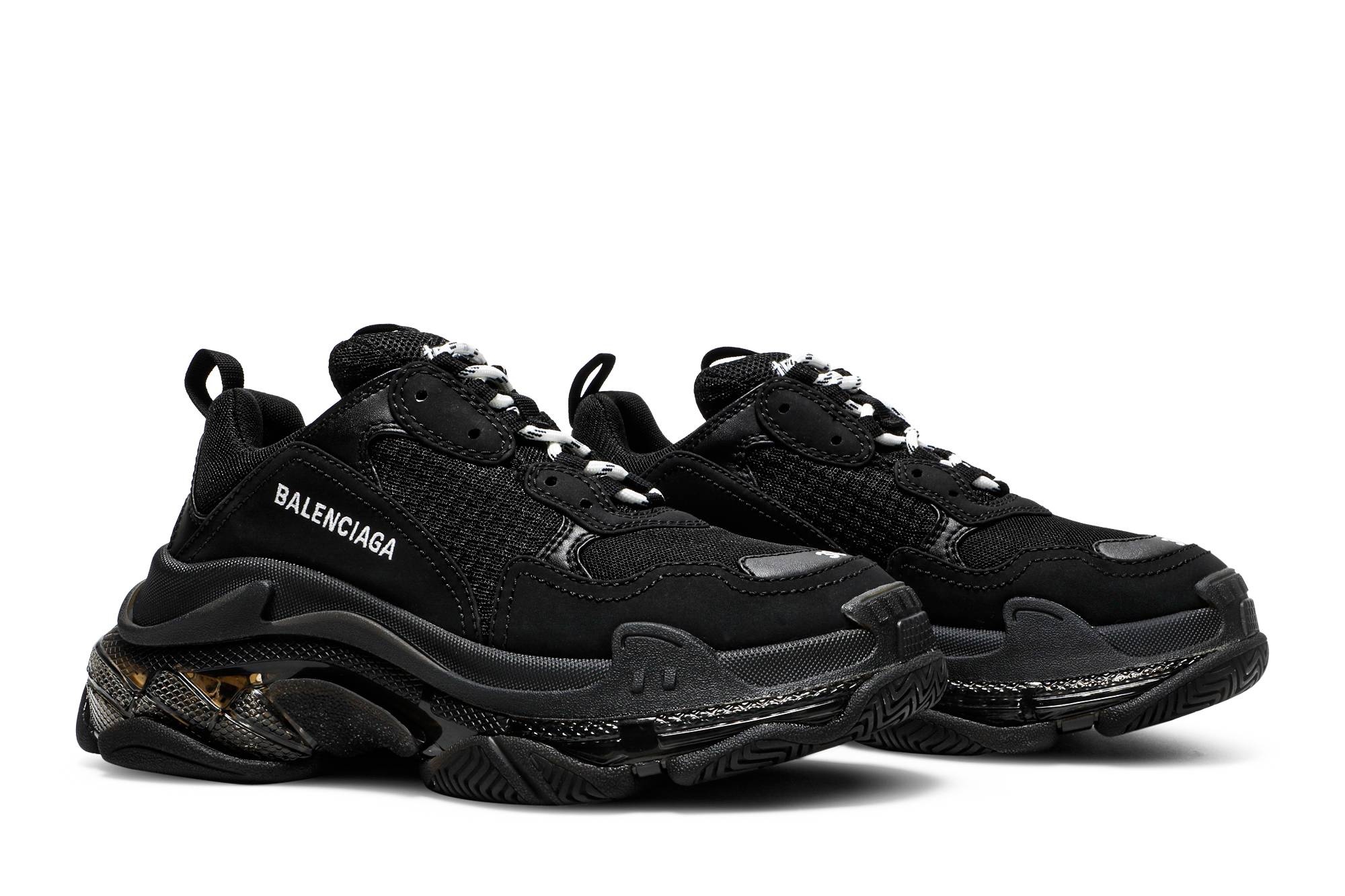 Balenciaga Wmns Triple S Sneaker 'Clear Sole - Black' - 8