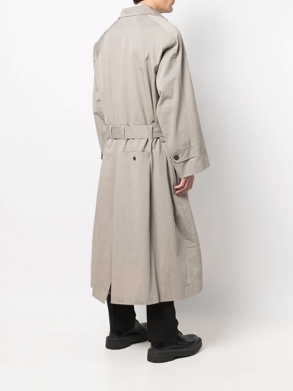 belted oversize trench coat - 4