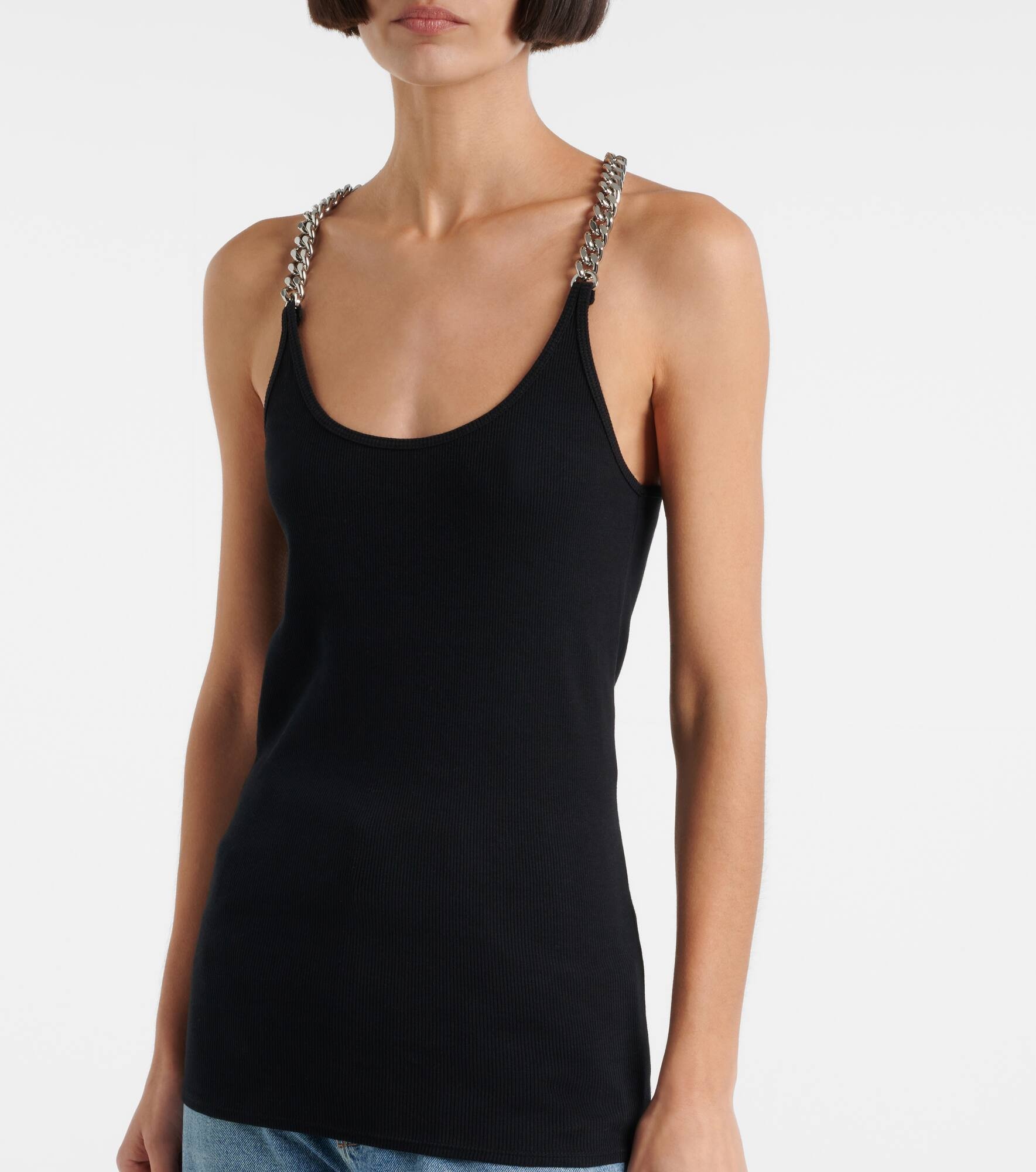 Cotton-blend tank top - 4