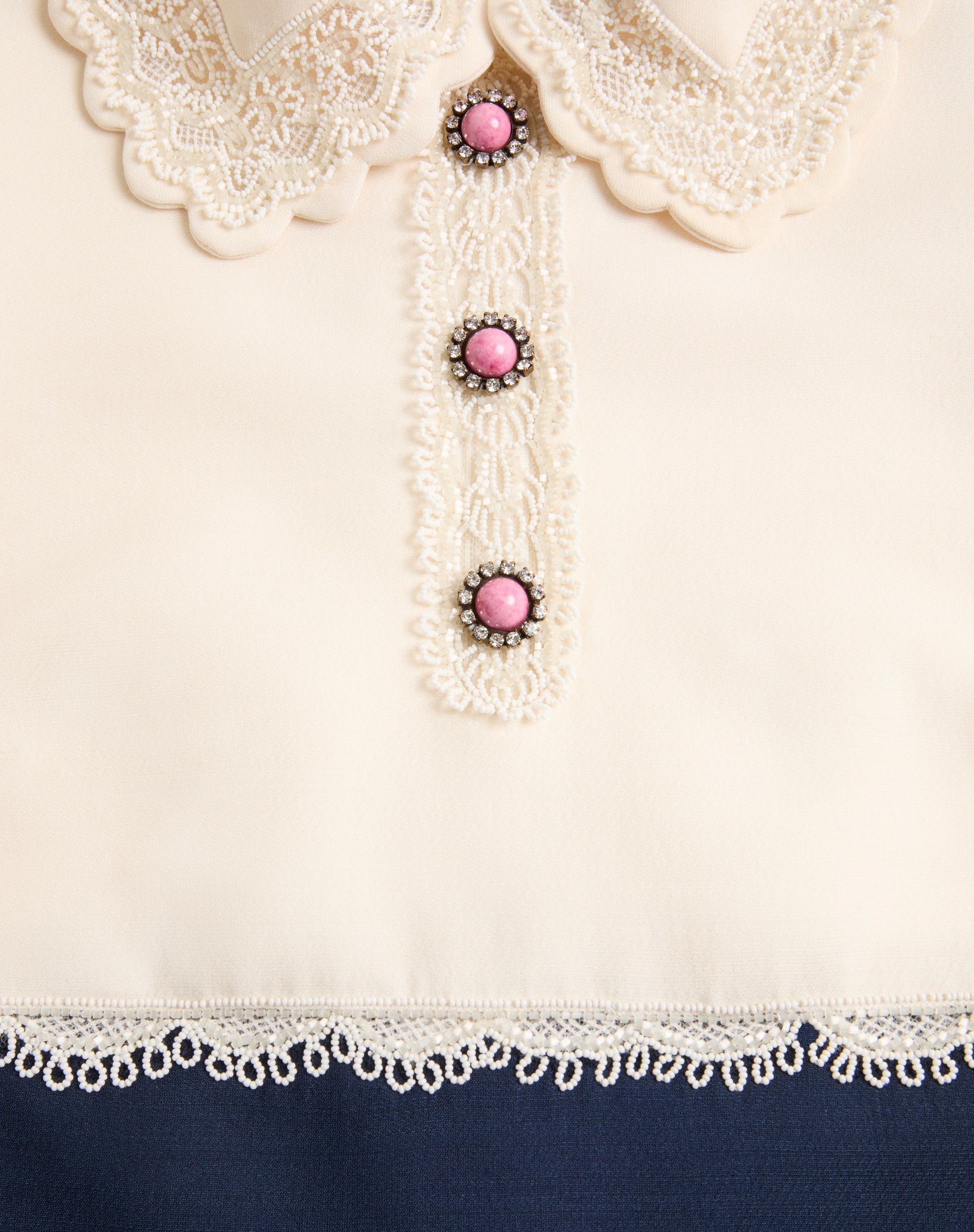 EMBROIDERED CREPE COUTURE DRESS - 3