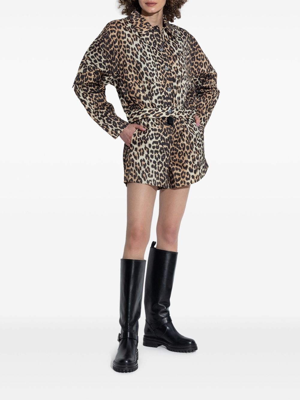 leopard-print jacket - 2