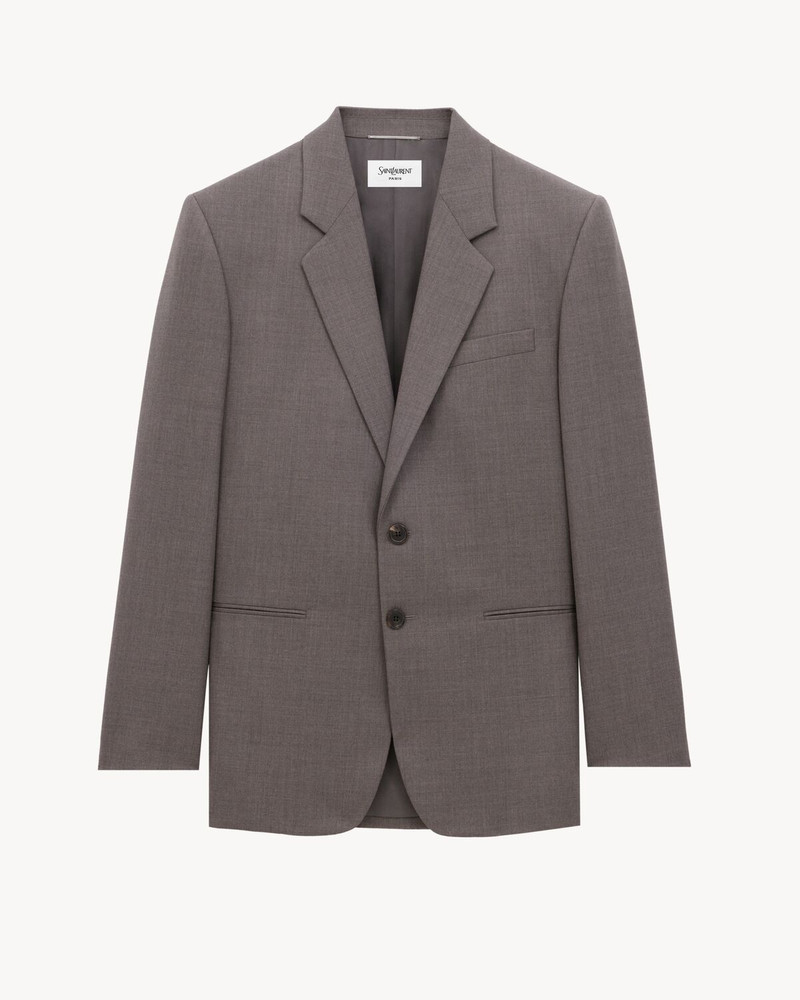 JACKET IN WOOL CHINÉ - 1
