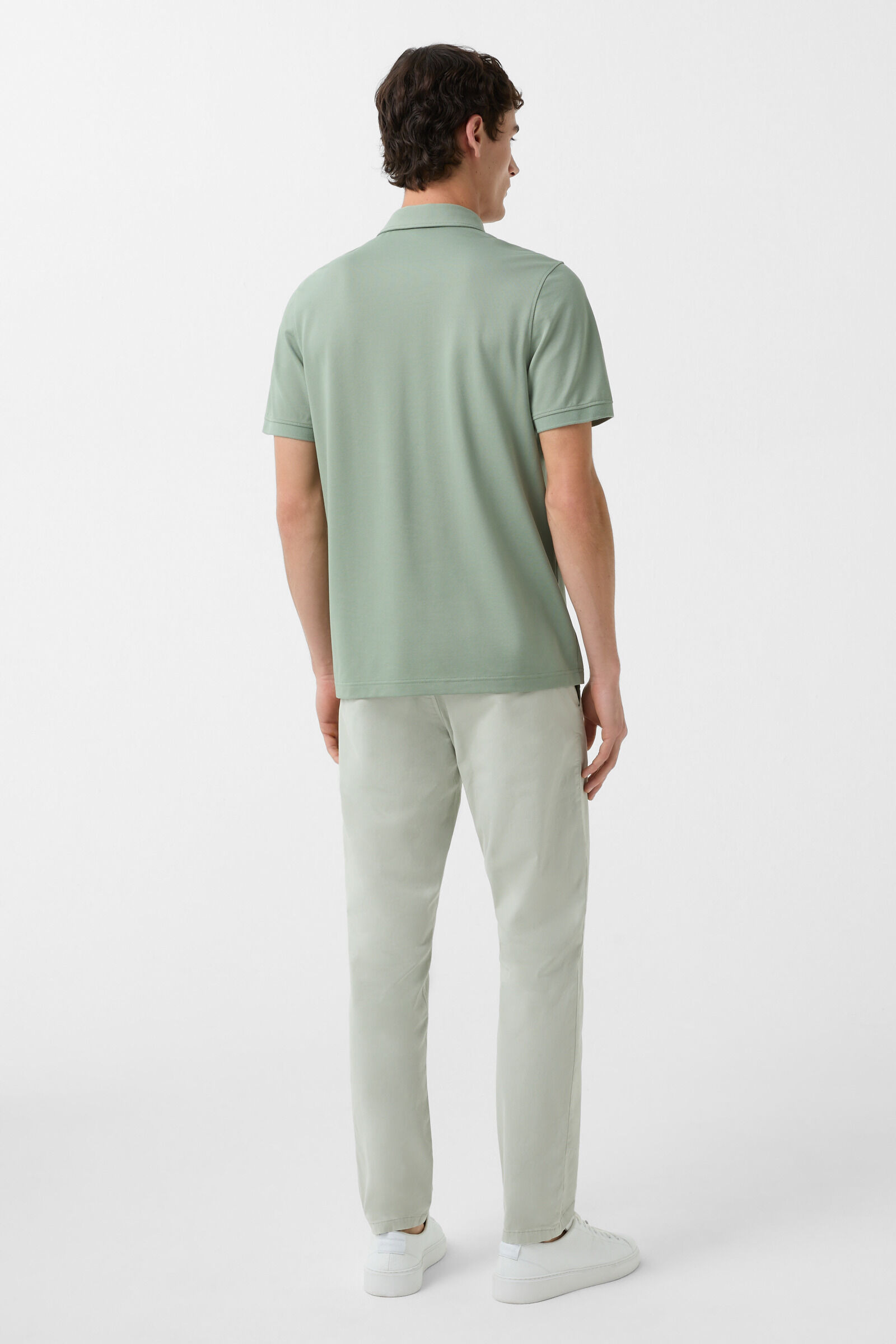 Timo polo shirt in Eucalyptus - 3