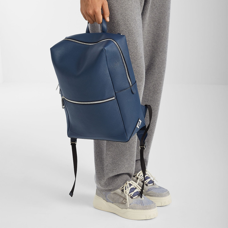 FENDI Fendi Force sneakers Light blue denim-effect suede low tops outlook