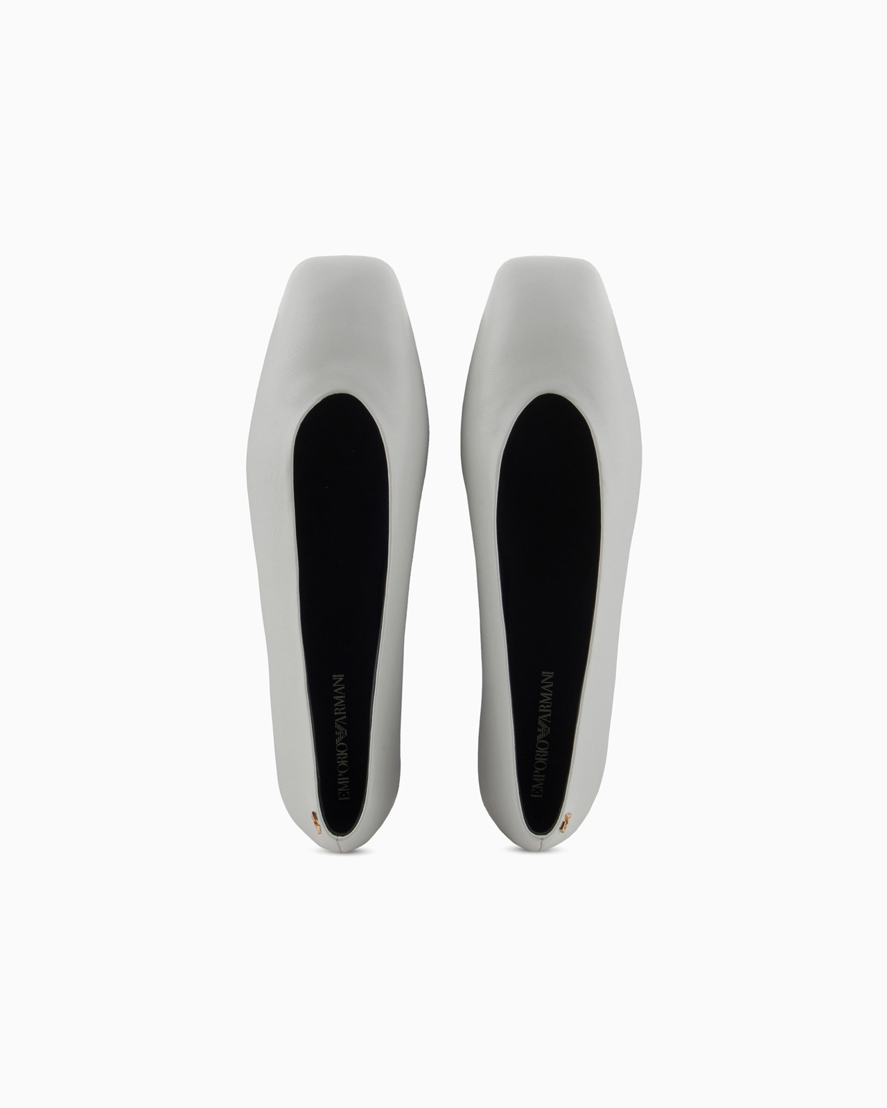 Nappa-leather square-toed ballerinas - 3