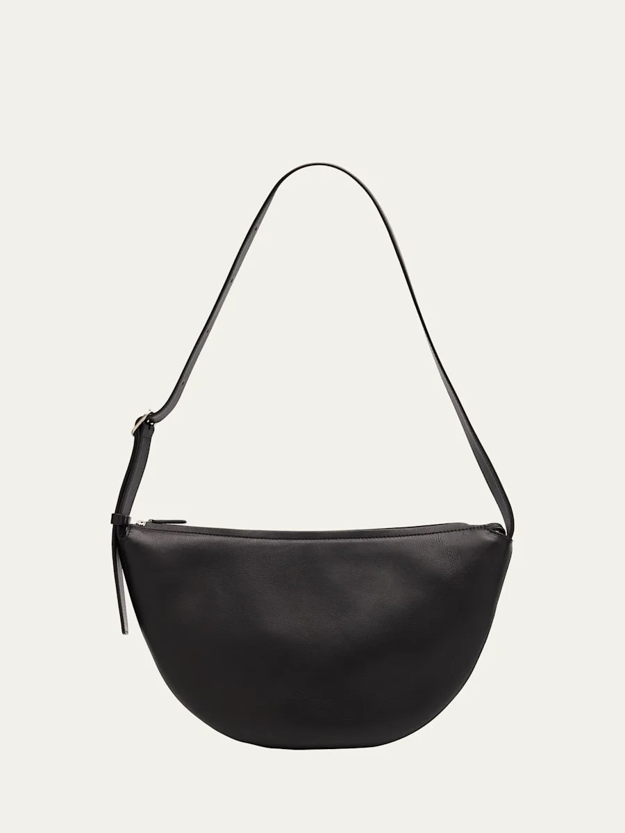 Jouvette Crescent Crossbody Bag in Leather - 1