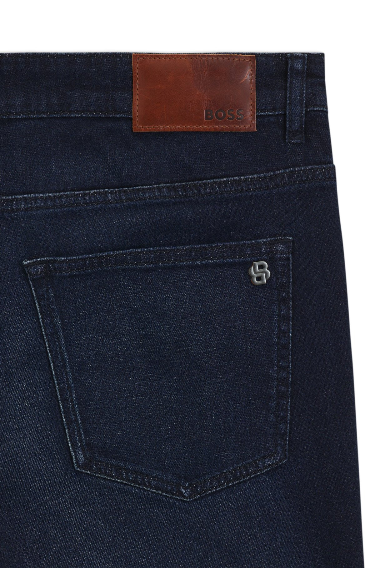 SLIM-FIT JEANS IN BLUE COMFORT-STRETCH DENIM - 6