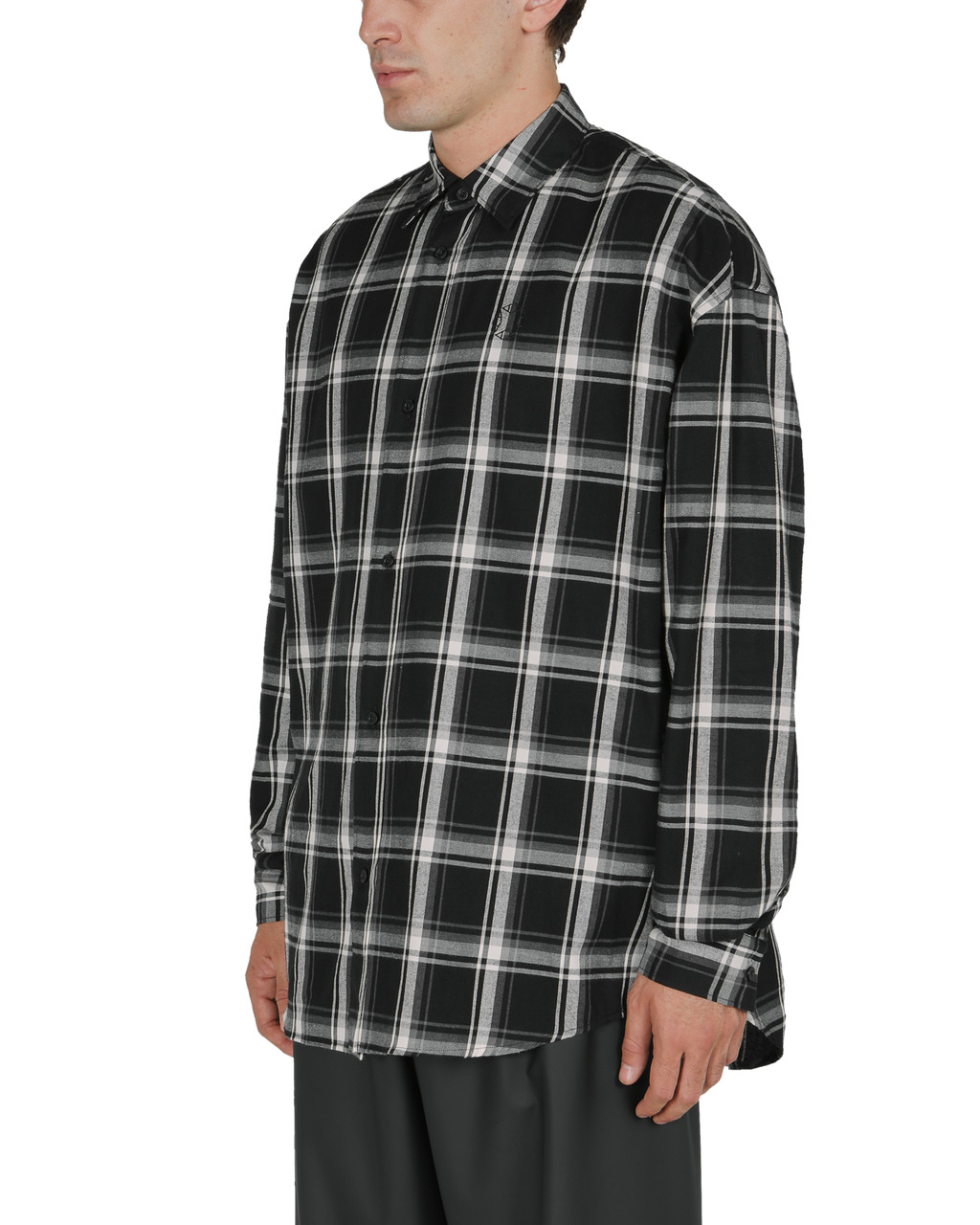 MONOGRAM PLAID L/S SHIRT - 3