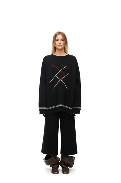 Loewe Argyle sweater in wool and alpaca outlook