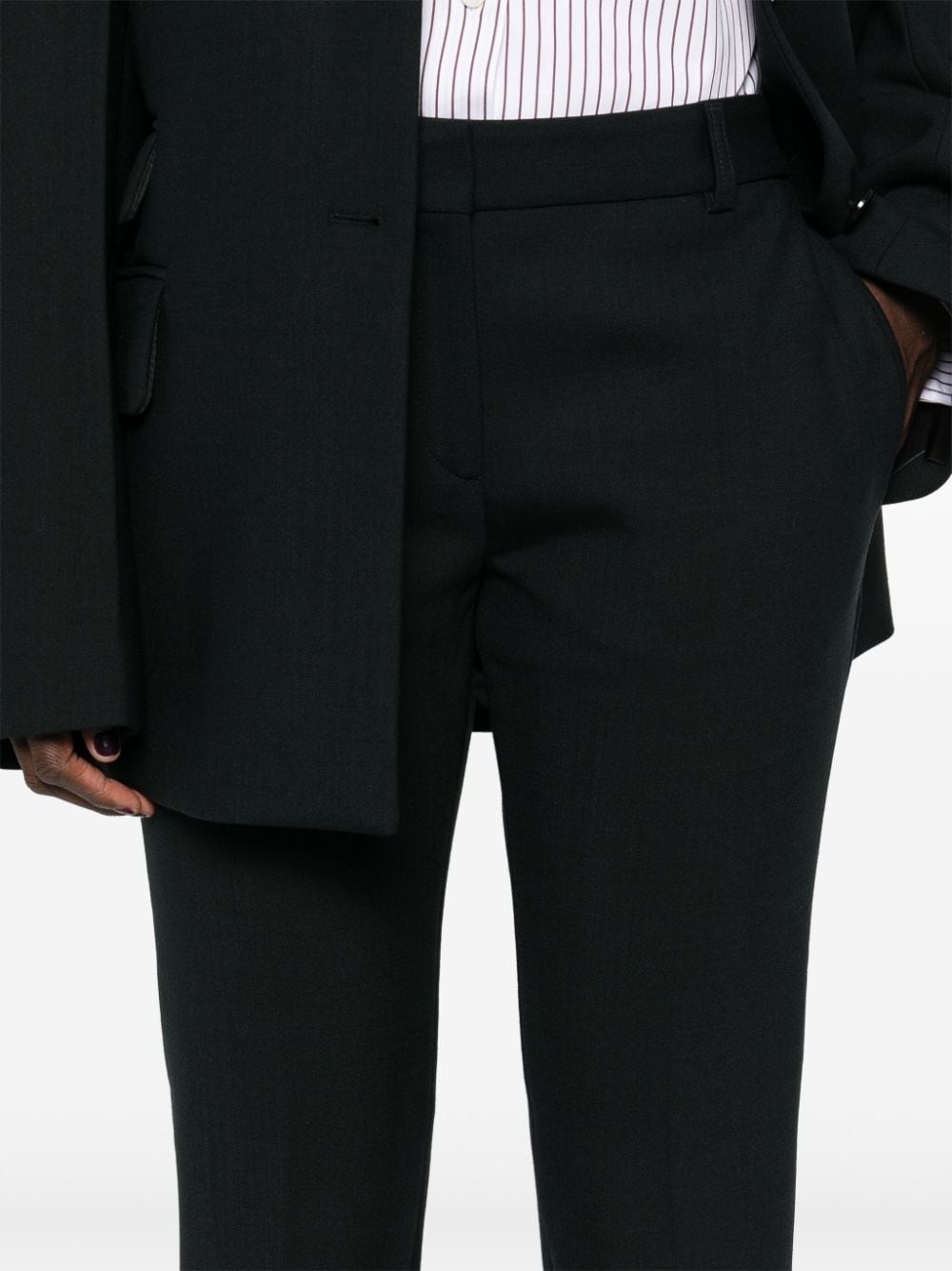 low-waist slim trousers - 5