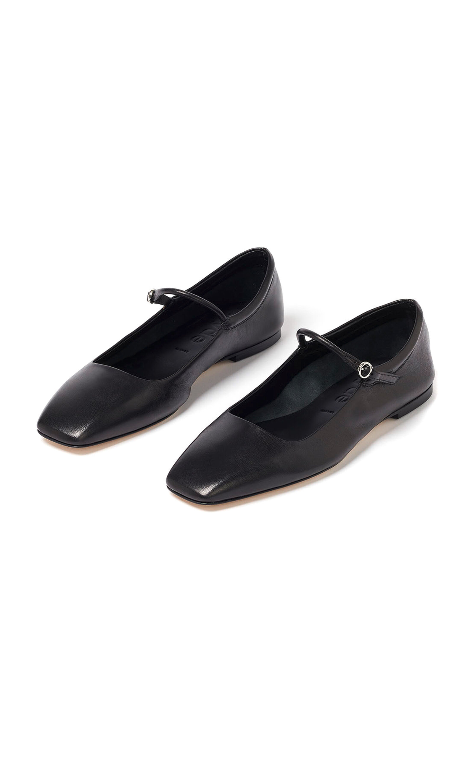 Uma Nappa Leather Mary Jane Flats black - 3