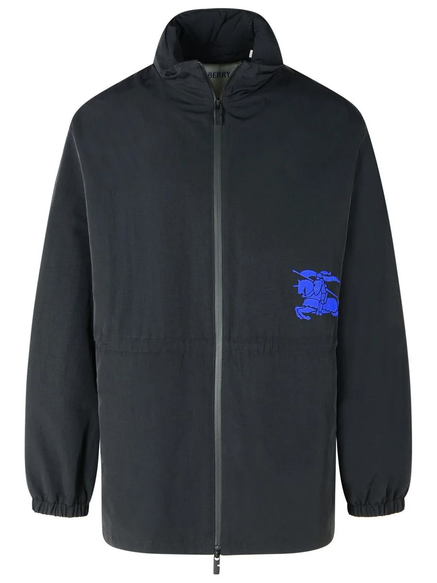 Burberry Black Polyamide Raincoat - 1