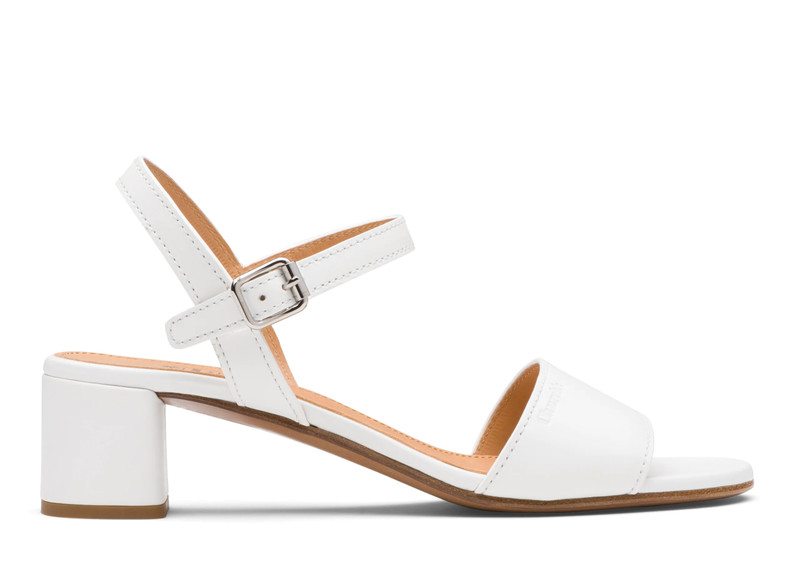 Debbie
Calf Leather Mid Heel Sandal White 1