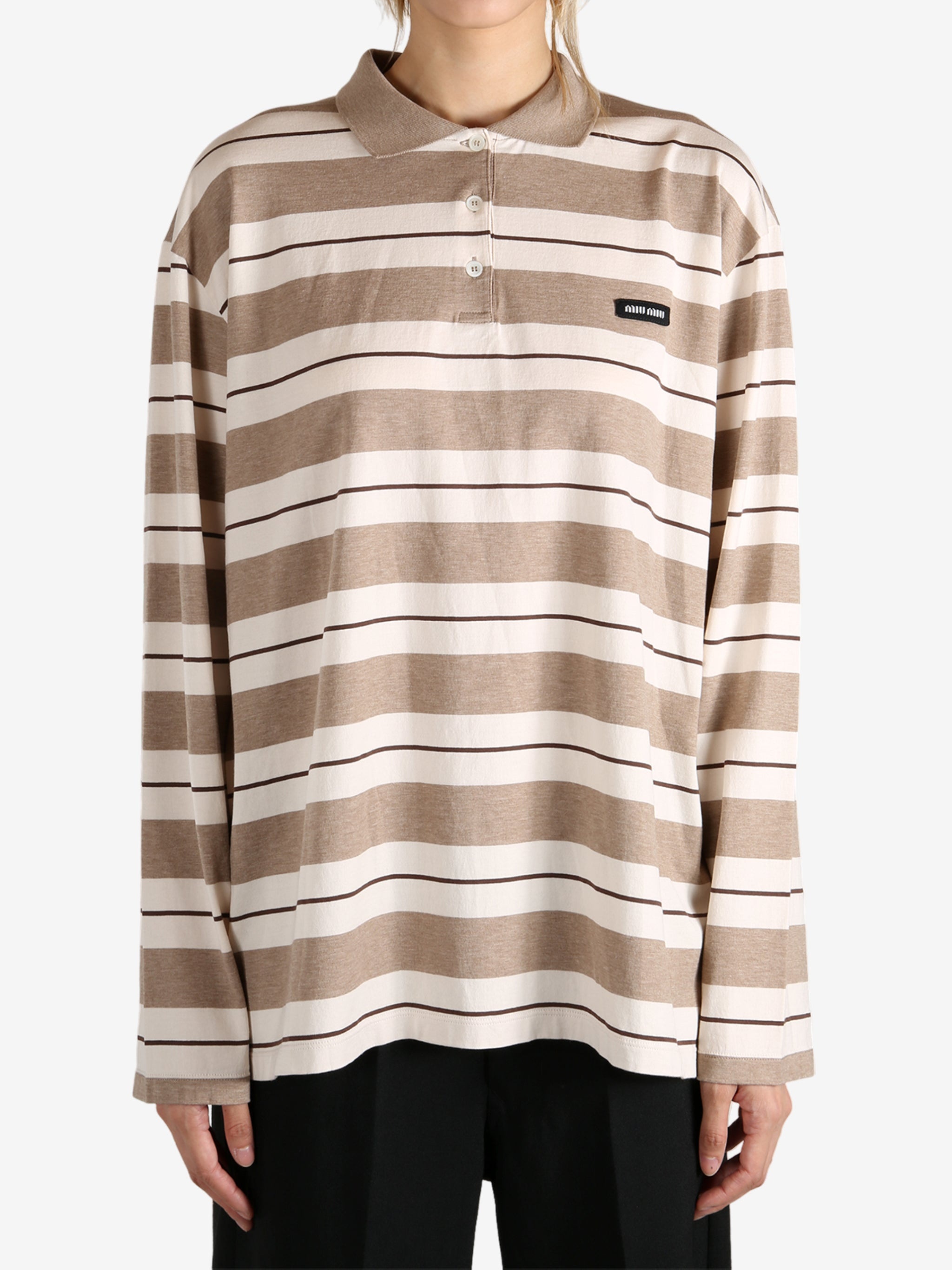 MIU MIU - Women Jersey Polo Shirt - 1