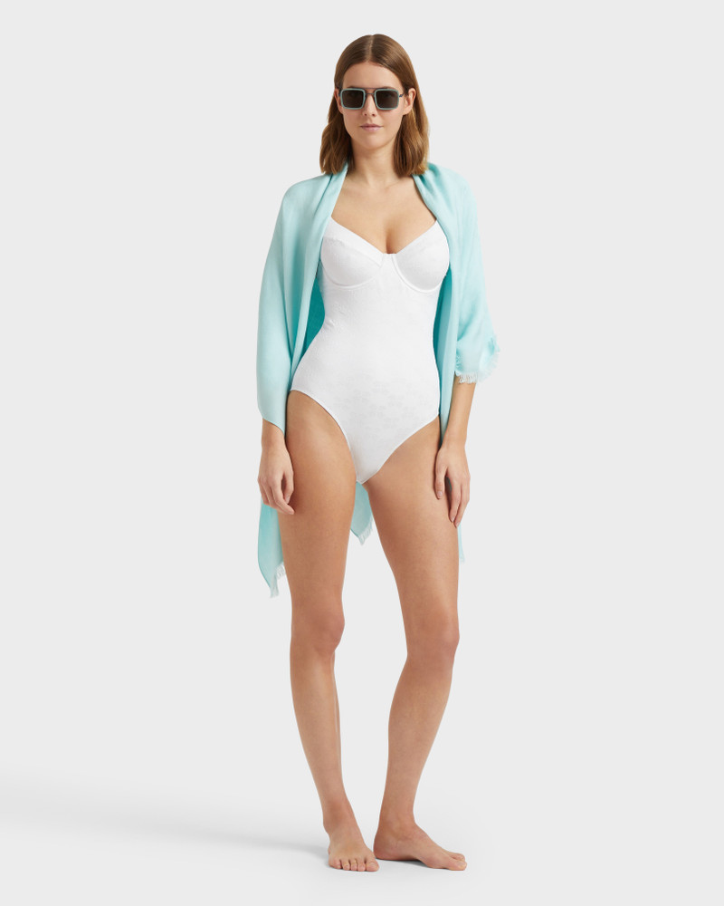 WOMEN UNDERWIRE ONE-PIECE SWIMSUIT TURTLES MONOGRAM 6