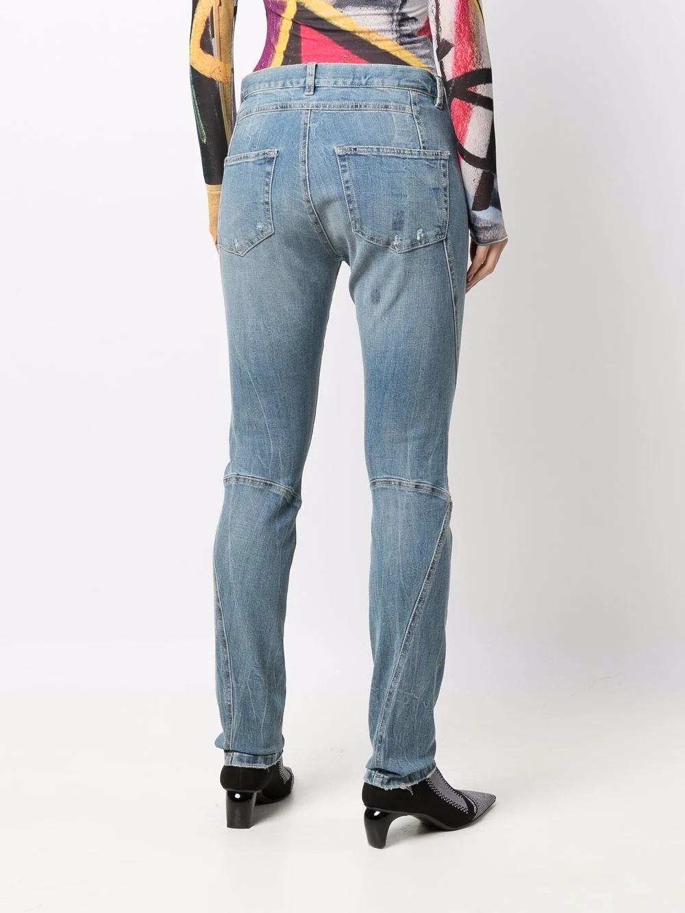 mid-rise slim fit jeans - 4