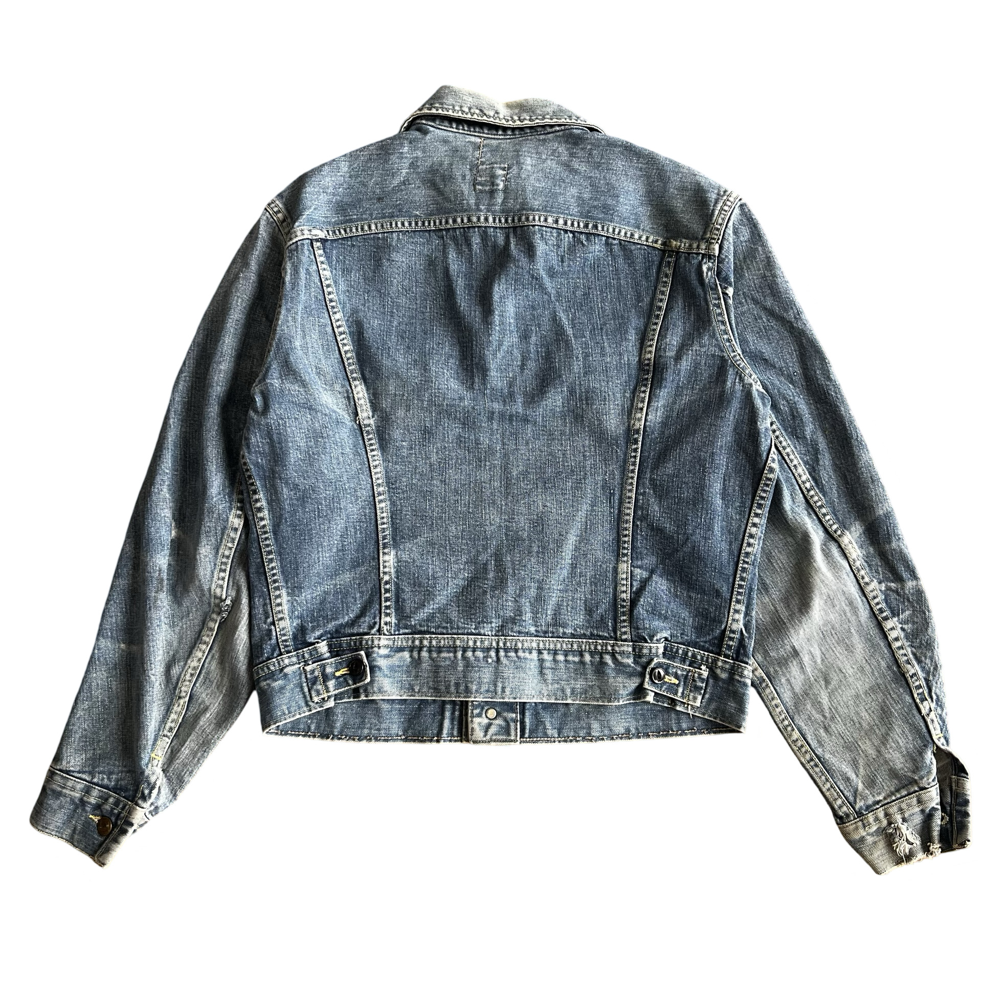 Final Blow - Vintage 1960s Lee Riders 101-J Jean Jacket SZ 42 Long - 7