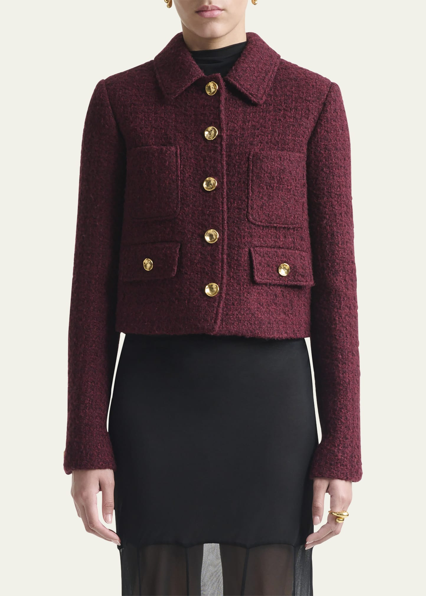 Astley Tweed Single-Breasted Jacket - 4