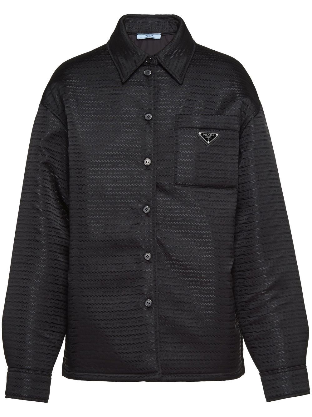 logo-plaque button-fastening jacket - 1