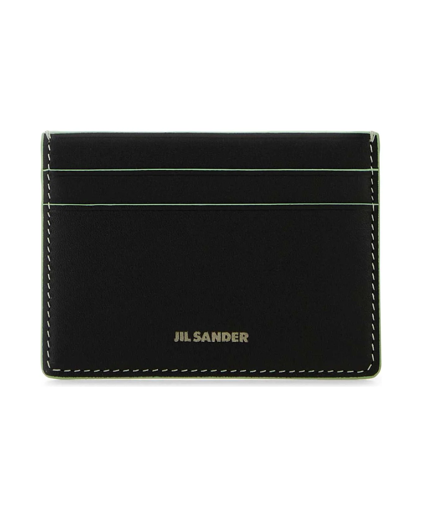 Black Leather Card Holder - 1