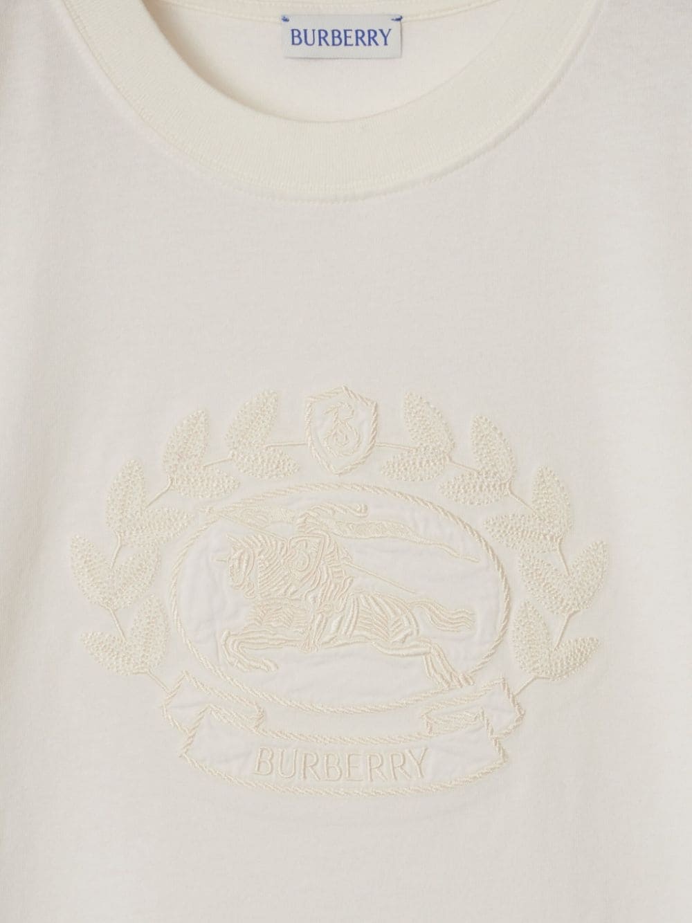 logo-embroidered cotton T-shirt - 5