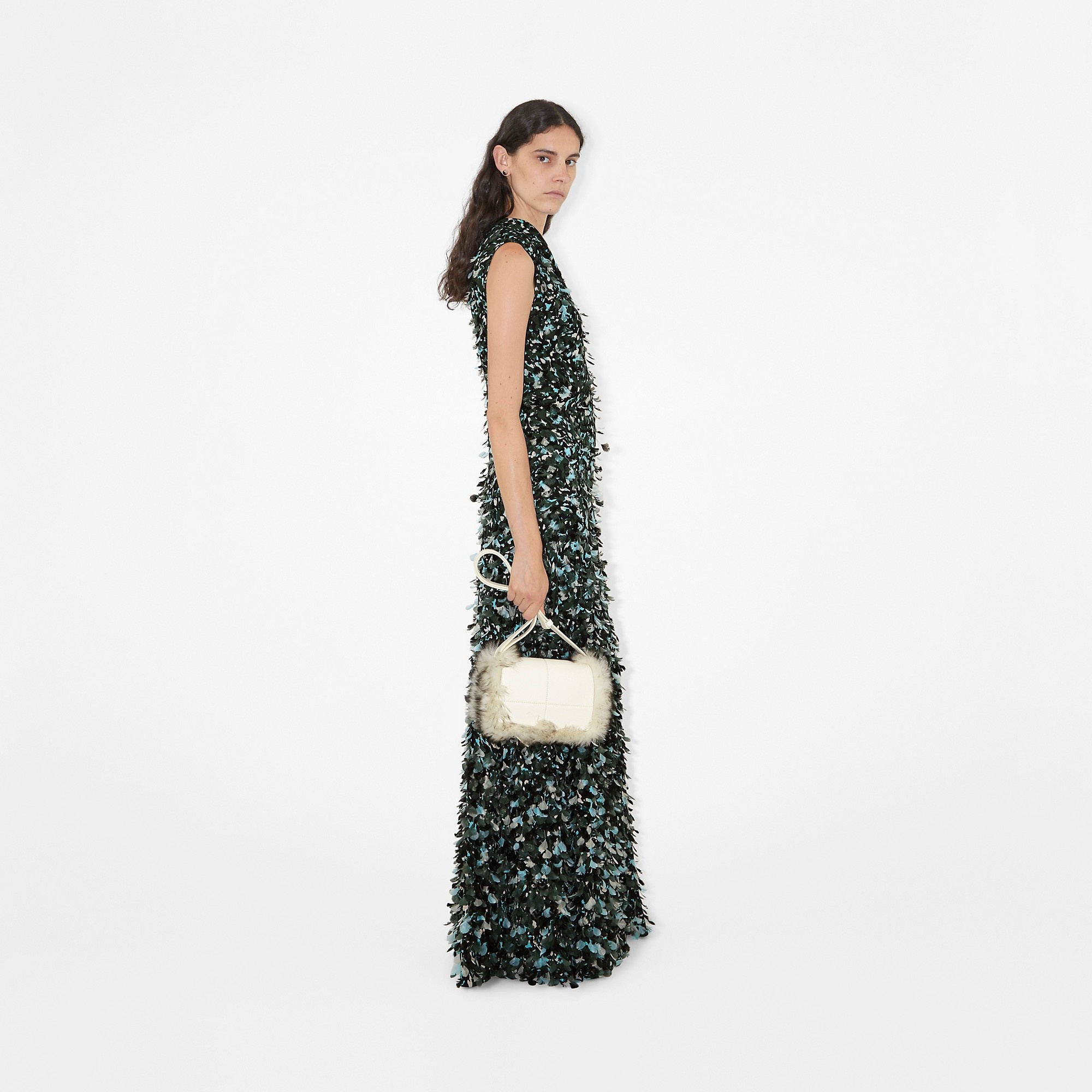 Feather Stretch Viscose Gown - 3