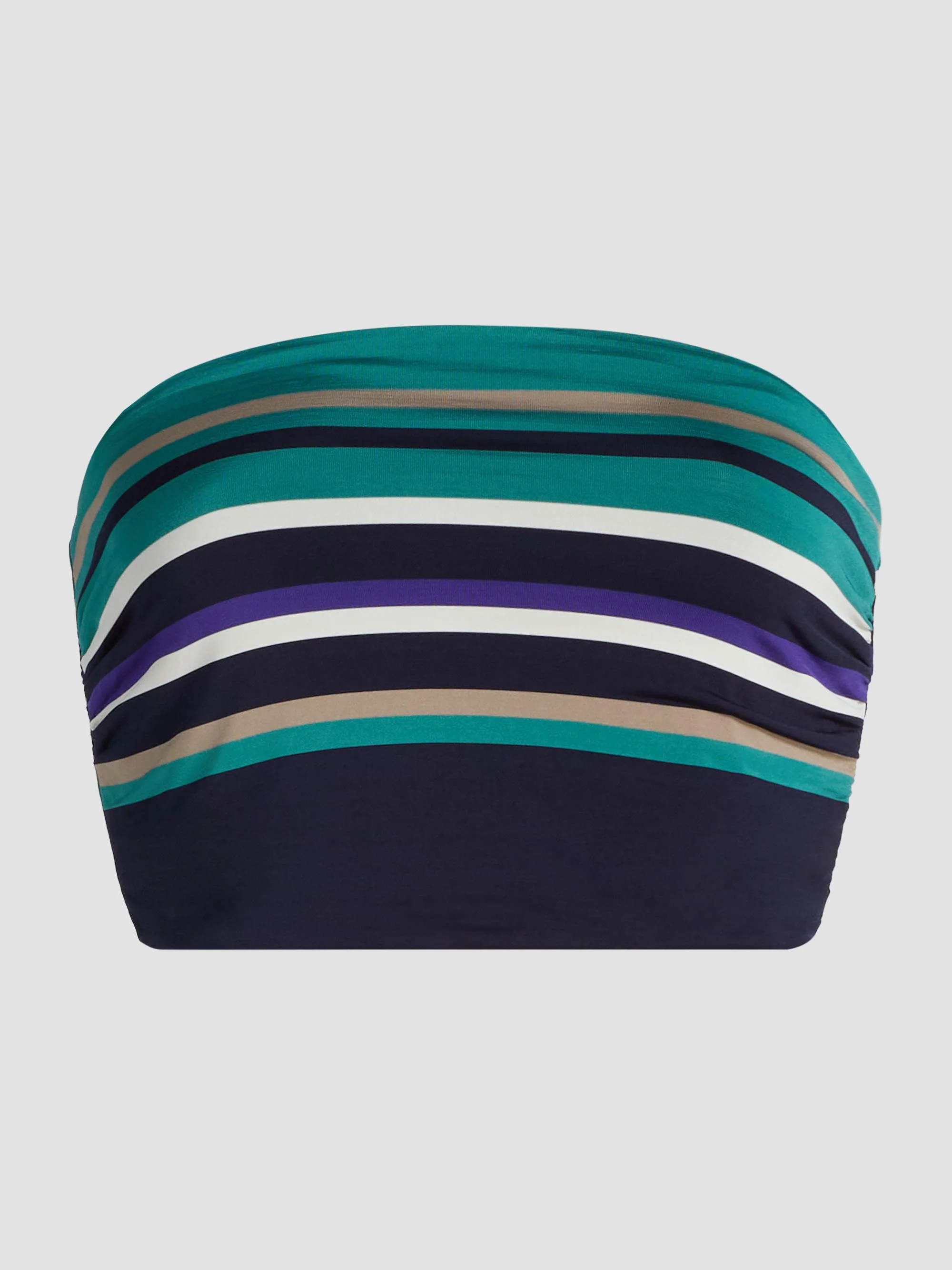 Women's Raya Striped Tube Top - Jade Stripe Combo - 1