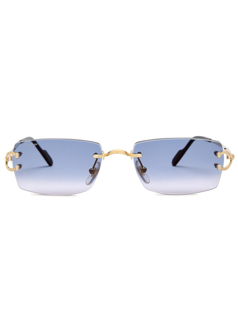 Cartier Cartier Signature C De Cartier Rectangle-frame Sunglasses outlook