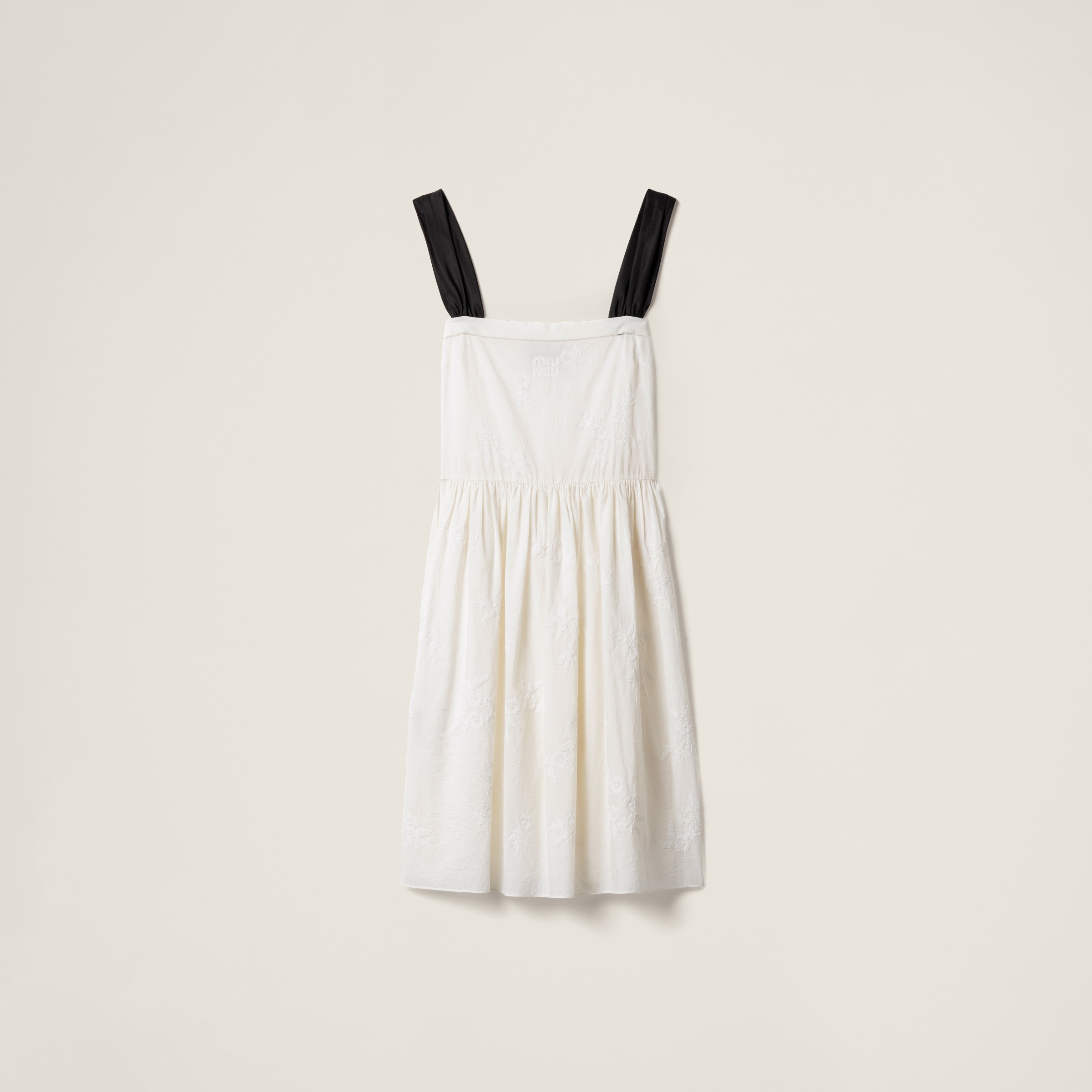 Embroidered batiste dress - 1