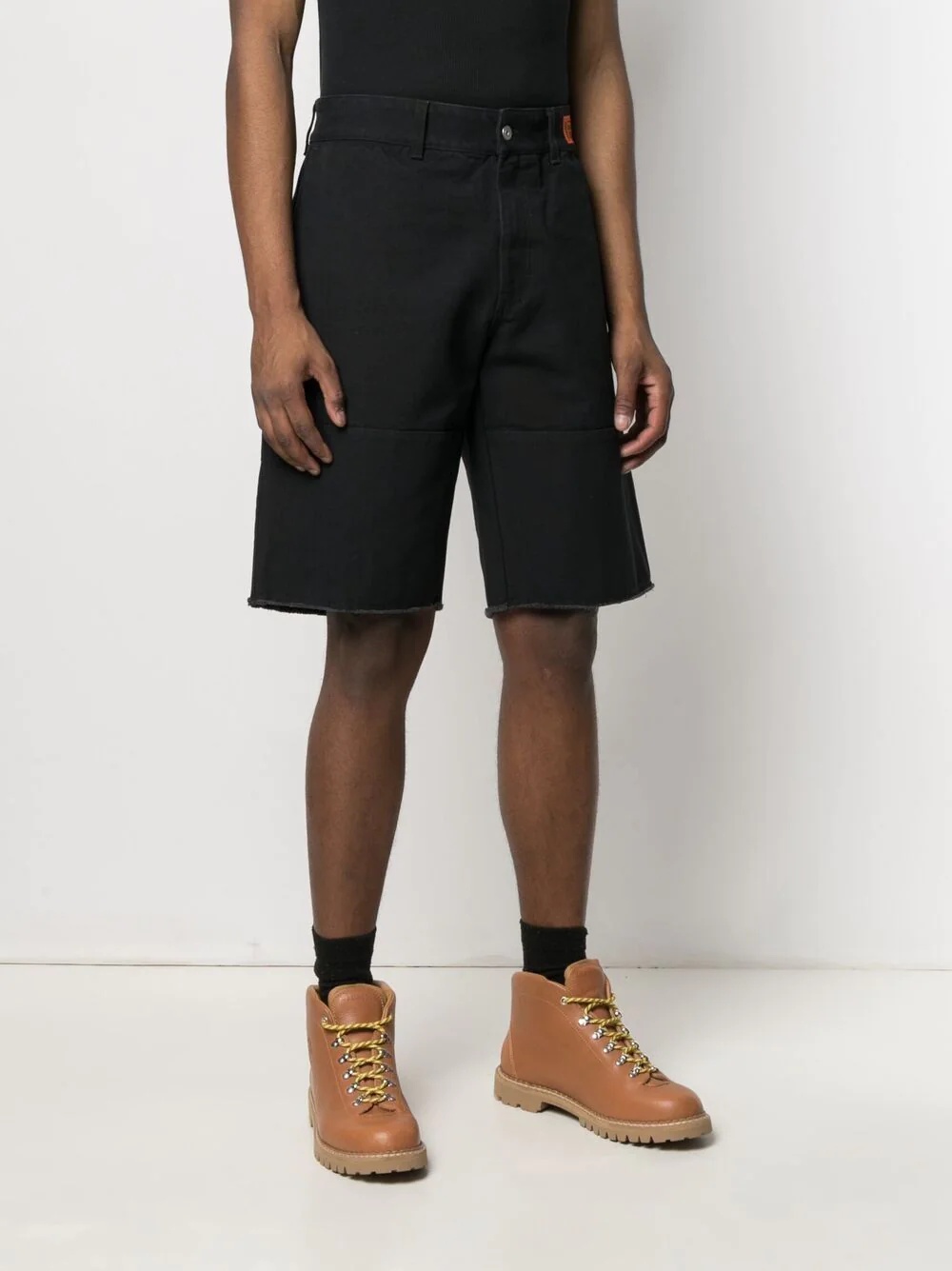 logo patch Bermuda shorts - 3