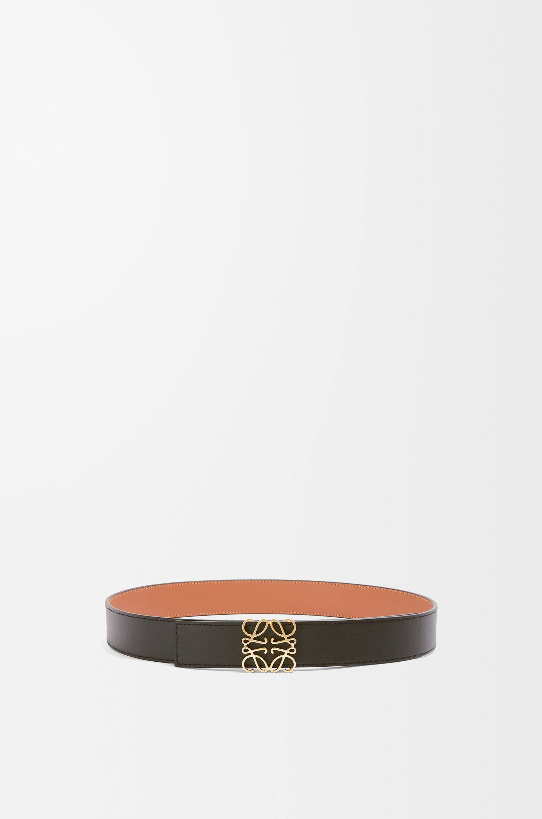 Reversible Anagram belt in smooth calfskin - 2