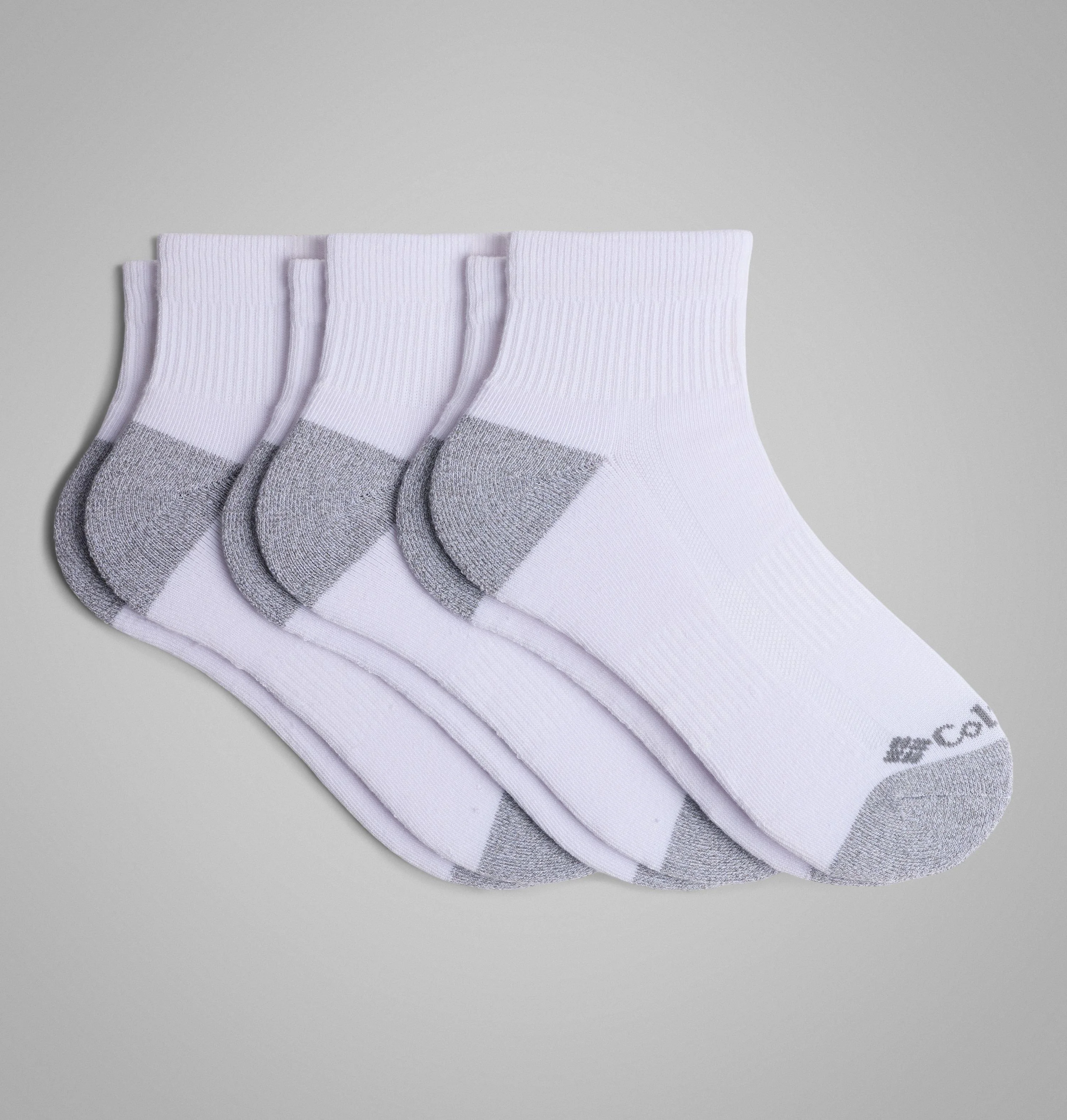 Men's Athletic Quarter Socks - 3 Pack - 1