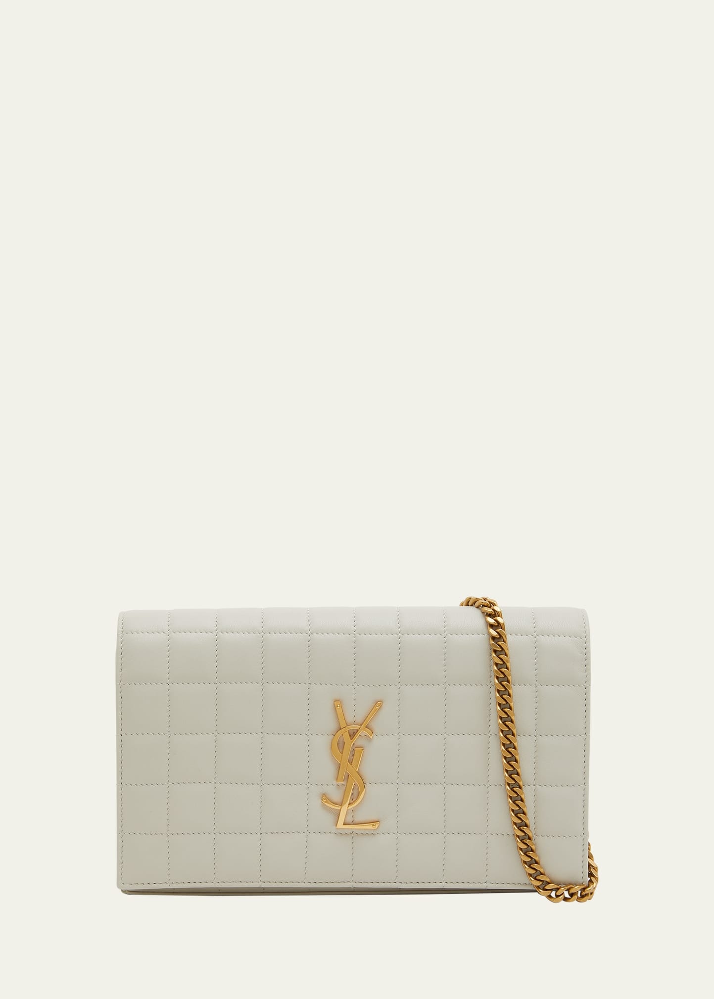 Cassandra Quilted Lambskin Leather Wallet On Chain - 1