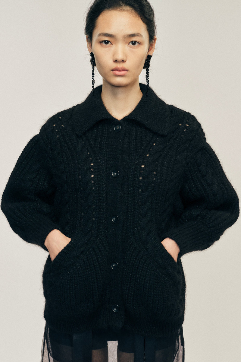 Sculpted Chunky Knit Cardigan 3