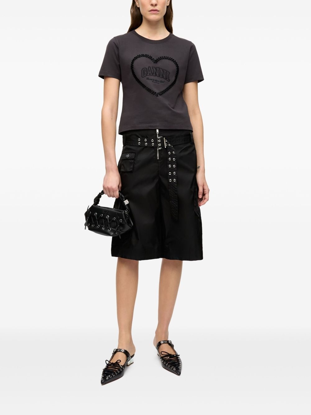 belted shorts - 2